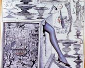 萨尔瓦多 达利 : 腿的构成,为布莱恩设计的系列广告